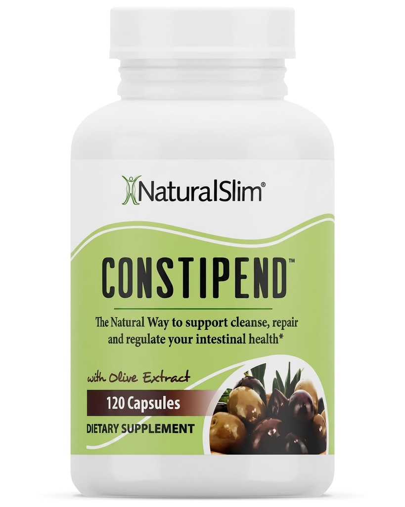 NaturalSlim, Zápcha Relief, Stool Soleners Constipend, Colon Cleanser pre ženy a mužov s citranom horečnatým, Aspartát a olivový extrakt, 120 Rastlinné kapsuly