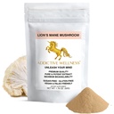Prídavný wellness Lion Mane Supplement púder, Premium Quality Lion Mane Mushroom prášok Dual-Extract Nootropic, Sugar Free, Vegan & Paleo Friendly Lion's Mane Mushroom Supplement - 1500 mg