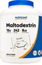 Nutricost Maltodextrín prášok 8LBS - bezlepok, bez GMO