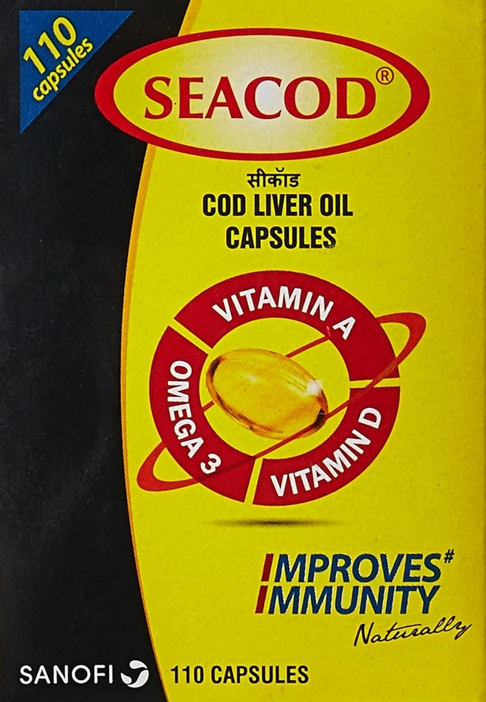 Merck SevenSeas Originálne Cod Liver Oil Capsules- 500 Pieces - Free EXPEDITE Poštovné (2)