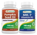 Pumpkin Seed Oil 1000 mg & Vitamín K2 (MK7) s D3