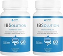 IBSolution - Digestive Health Supplement, Gas, Bloating, Diarea, Zápcha Relief, Bolesť brucha, S Psychium, Podporovať pravidelnosť, Podporuje zdravie Gut, Made in USA - 60 Vegan Kapsule, 2-Pack