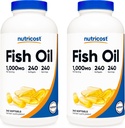 Nutricost rybí olej 1000mg (560mg Omega-3), 240 Softgels (2 fľaše)