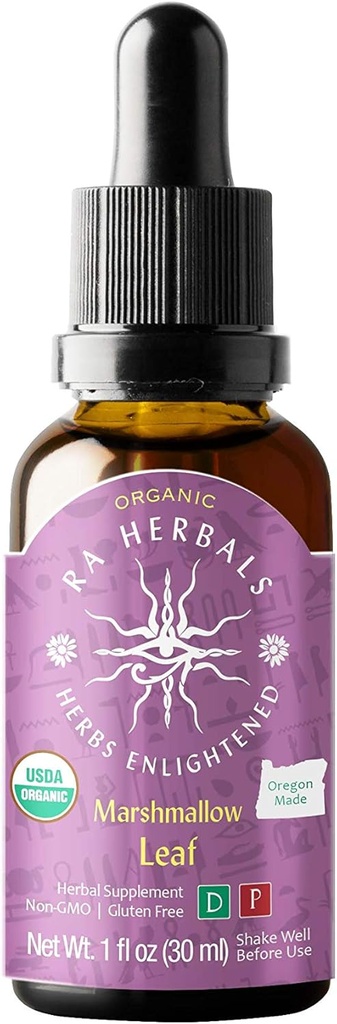 Ra bylinné organické Marshmallow Leaf Liquid Extract - Prírodná podpora - 1 fl oz