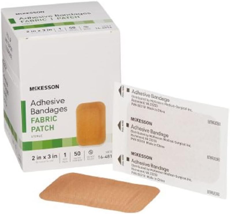McKesson 16-4816 Medi-Pak lepiaci prúžok, výkon Fabric, 2" x 3," 50 gróf (pack of 2)