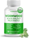 Wormwood celé klobásy mlieko bodka s ostatnými bylinami - Podpora trávivé zdravie, pečeň wellness - vyrobené a testované v USA