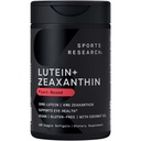 Športový výskum® Lutein a Zeaxantin Kapsule - Očná podpora Zdravie Supplement Vyrobené s lute-Gen® a organický kokosový olej - Vegan Friendly & Non-GMO Overené - 120 Veggie Softgels