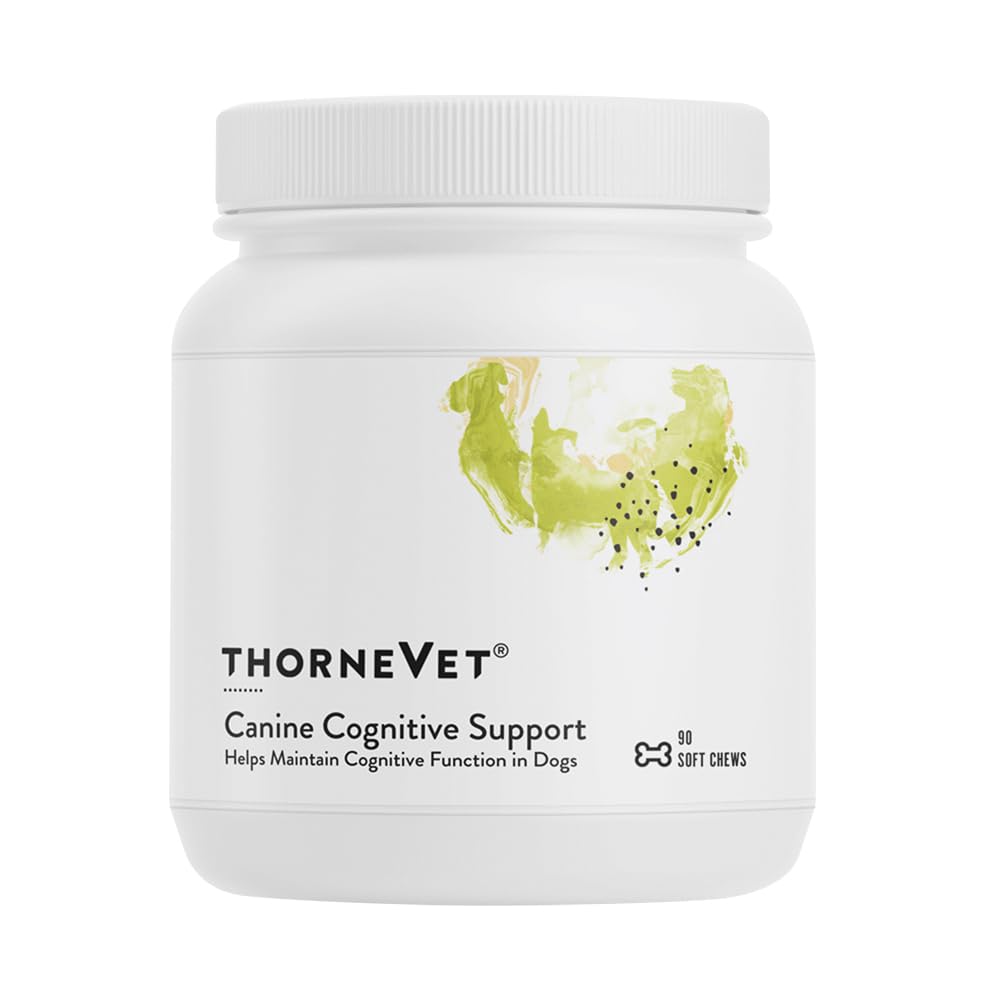 ThorneVet Canine Cognitive podpora mäkké žuvačky pre psy - skvelé ochutnávka zdravie doplnok s B vitamíny a antioxidanty na podporu mozgu zdravie vášho staršieho psa - 90 mäkké žuvačky