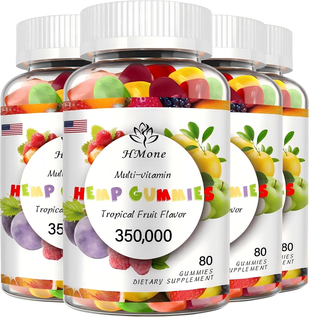 4 balenie Omega 3 6 9 Gummies Vegan Jedlé medvedí cukrík, non-GMO, nízky cukor