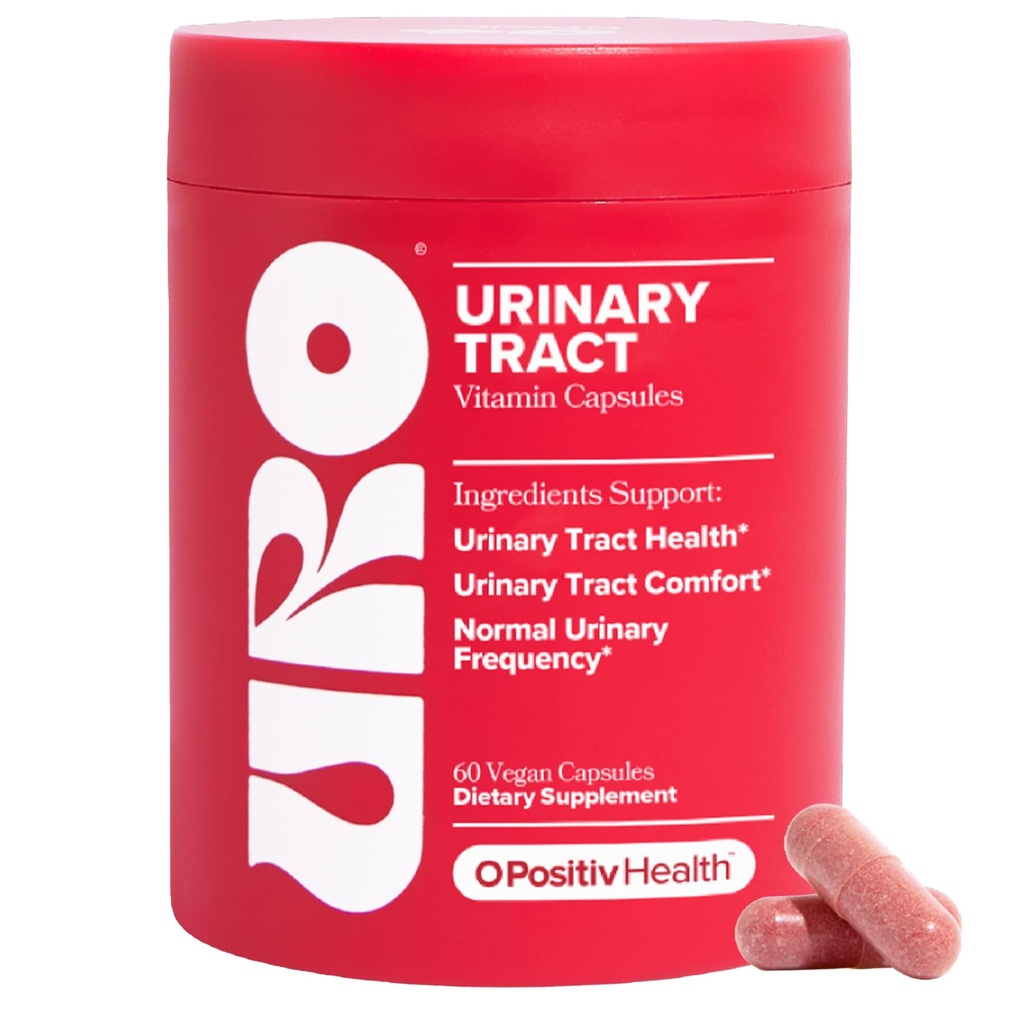 O Positiv URO močové tract zdravotné doplnky pre ženy, 60 Počet (Pack of 1) - močová podpora Vitamíny s Pacran Kompletné brusnicový extrakt, D-manóza, & Vitamín C - Vegan a bez lepidla