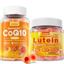 NEVISS bez cukru CoQ10 Gummy 60 Počet + Lutein Gummies 60 Počet