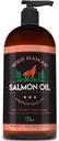Wild Aljašský lososový olej pre psy, mačky a domáce zvieratá 100% Natural Omega-3 Fish Oil Supplement with DHA a EPA Propaguje Hip a spoločné funkcie, Zdravá koža a plášť (32 oz)