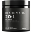 Black Maca Root - Ultra vysoká potencie 20:1 extrakt - Single Origin, Wildcrafted & Highly Concentrated - Third-Party Lab tested - 120 Kapsule