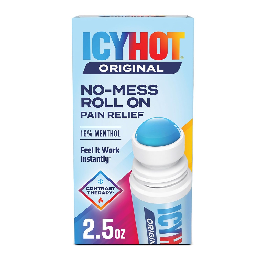 Icy Hot Originálna medikovaná úľava od bolesti Tekutina bez messa Applicátor, 2.5 Fluidné ounce