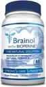 Fungavir Brainol - cielený doplnok podpory mozgu - B Vitamíny, horčík, aminokyseliny, ľubovník bodkovaný, fosfatidylserín, Ginkgo Biloba - Vegan-Priatelia - 60 kapsúl - 1 mesiac Dodávka