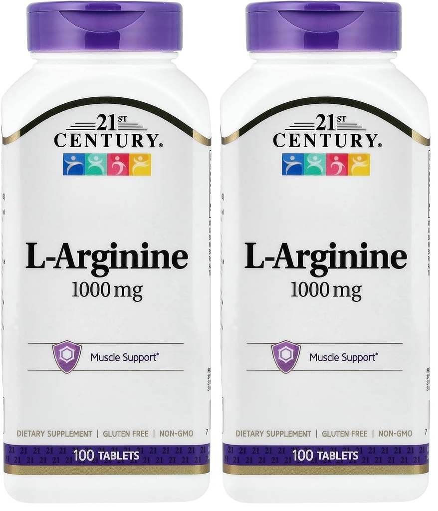 21. storočie L- arginín 1000 mg, maximálna sila 100 ea (dávka 2)