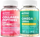 Hydrolyzované kolagénové pilulky s Peptidom + Vegan Omega 3 doplnok s vitamínom D3 K2