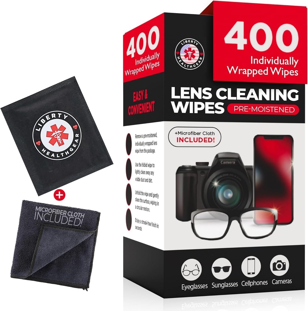 400 Okuliare Čistiace utierky + Microfiber Oblečenie pre okuliare a šošovky Čistička 