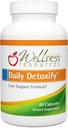 Wellness Resources Daily Detoxify with Silymarin, Dandelion, RA Lipoic Acid, NAC, Chlorella a viac pre podporu pečene a komplexnú detoxikáciu (90 kapsúl)