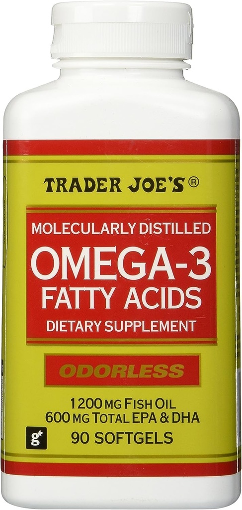 Obchodník Joeova molekulárne destilovaná Omega-3 mastné kyseliny diétne doplnok