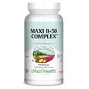 Maxi Health Relief Relief vitamín B komplex pre ženy a mužov, vitamín B6, B12, biotín, inozitol, folát, Vegan, Gluten & Soy & Milk Free, Kosher, Unflavred, 100 Count