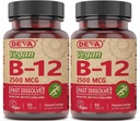 Deva Vegánske vitamíny B-12, vysoká potencia 2500 μg B12, rýchle rozpúšťanie, sublingválne, 90 tabliet (dávka 2)