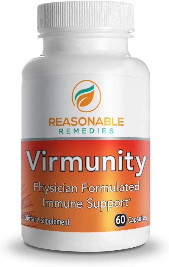 Viromunita - Imunitná podpora Supplement, 60 Kapsule pre dospelých, s vitamínom C a E, selén, zinok, antioxidanty, NAC, a probiotiká.