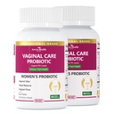 Vaginálne probiotiká pre ženy pH Balance s prebiotikami - 60 miliárd žien Probiotiká pre Vaginal Flora, Odor, Kvasnice a tráviace zdravie so šafranom, brusnicou, Vegan & Non-GMO