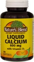 Tekuté vápnik 600mg s D-3 (100 Softgels) 3 FĽAŠE celkom 300 Softgels