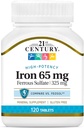 21st Century Iron 65 mg Ferrous Sulfate 325 mg tablety, 120 gróf