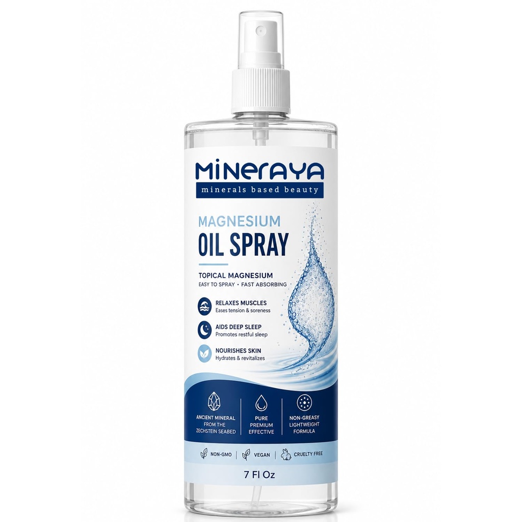 Horčík olej sprej 7 Fl Oz. 100% Organické, Extra sila Topický horčík sprej pre nohy.