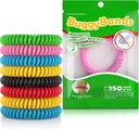 12 Balenie Mosquito Repelent Bracelets, Individuálne zabalené, DEET zadarmo, Prírodné a vodeodolné pásmo