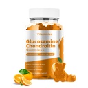 Glukozamín Chondroitín Gummies s extra silou MSM a bazy - Spoločná podpora, Antioxidant Immune Suplement for Adults, Men & Ženy Minerály, koenzým Q10, DHA - 60 Orange Gummies
