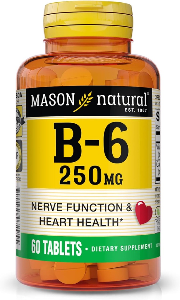 MASON PRÍRODNÝ vitamín B-6 250mg 60 TABS