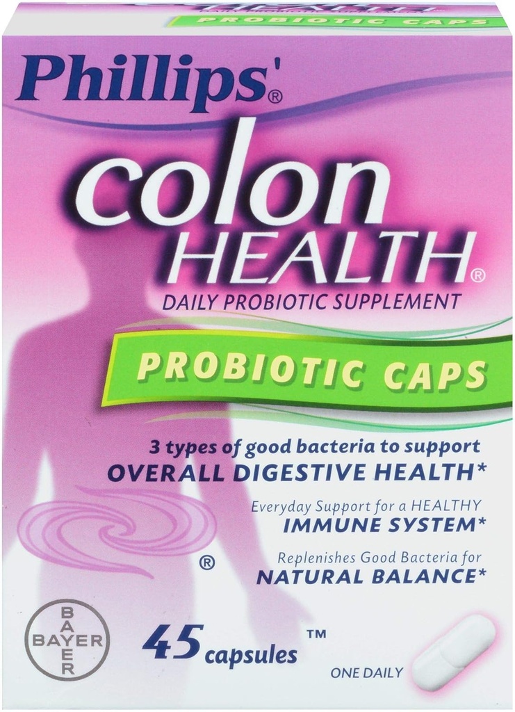 Phillips Colon Health, Probiotic Caps, 45 pt.