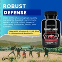 Imunitná podpora doplnok - 10-v-1 s Echinacea, bazy, cesnak, kurkuma so zinkom, vitamínom C, E, B6 a L-glutamine, 4,8 miliardy CFU Probiotiká pre dospelých