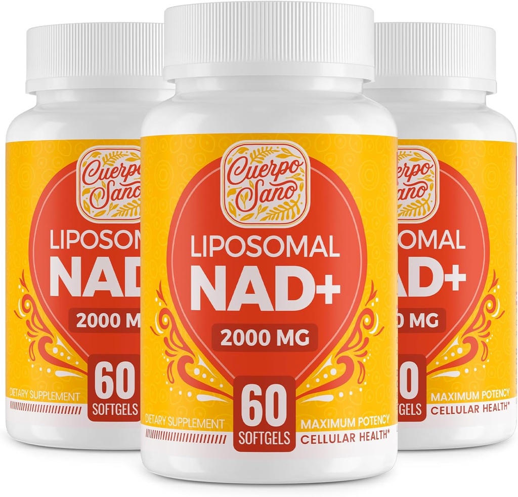 2000 MG NAD Supplement, Lipozomálne NAD+ s vysokou absorpciou, efektívnejšie ako nikotínamid Riboside, Pure & Plus Supplement, Aging Defense, Metabolizmus & Cellular, 180 softgels
