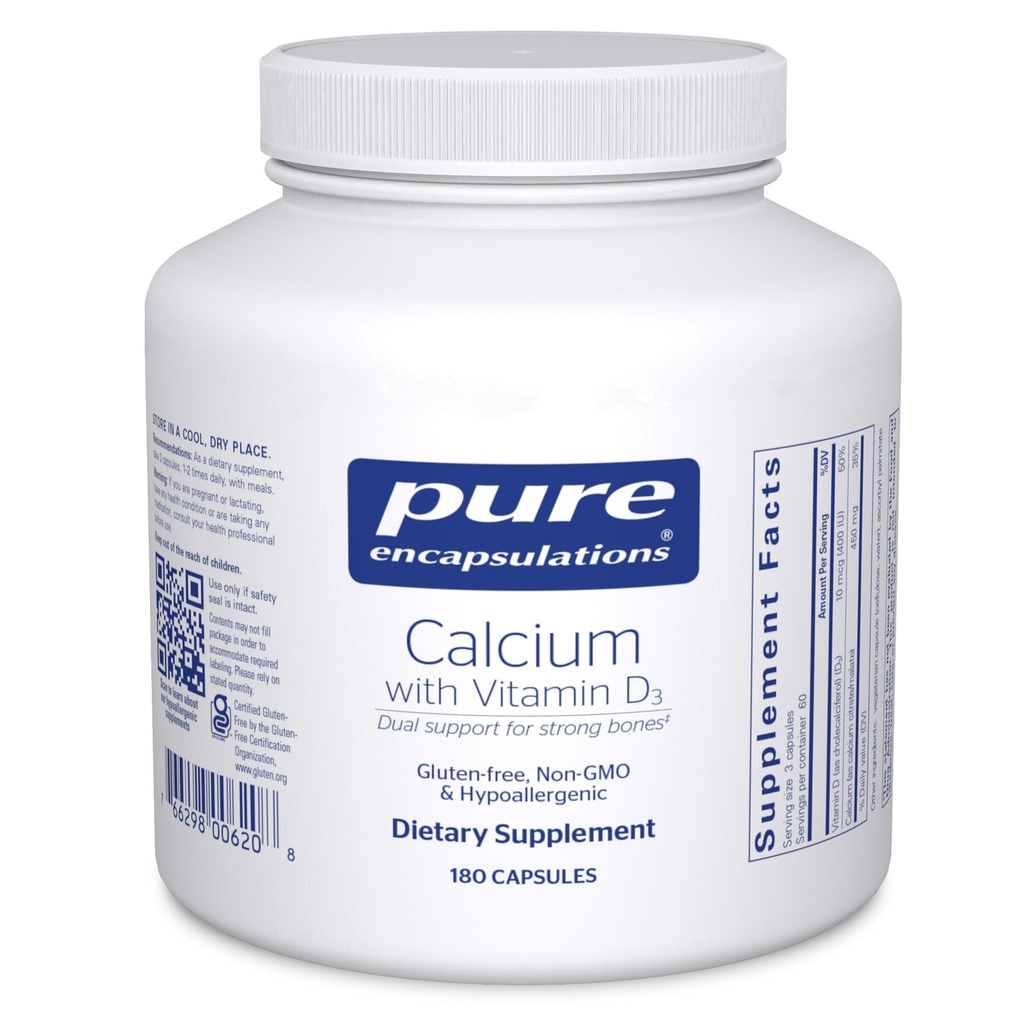 Pure Encapsulations Calcium with Vitamin D3 