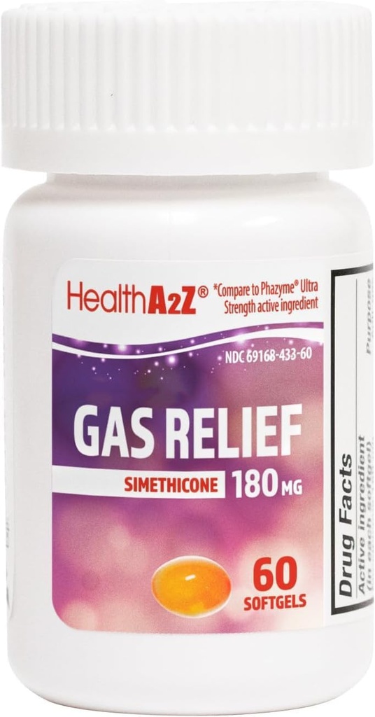 HealthA2Z® Gas Relief Simeticone 180mg