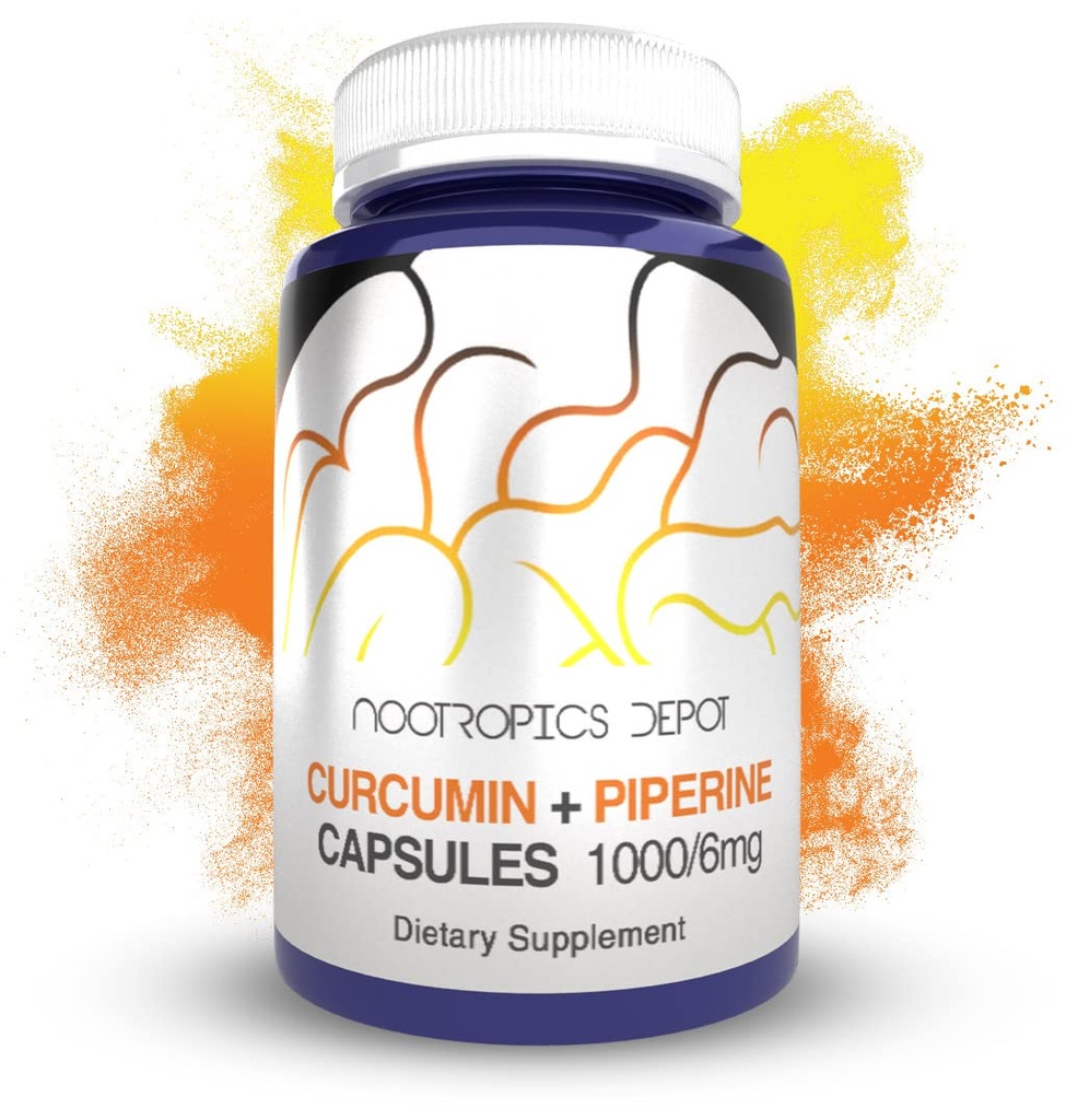 Nootropics Depot Curcumin + Piperine Kapsule 