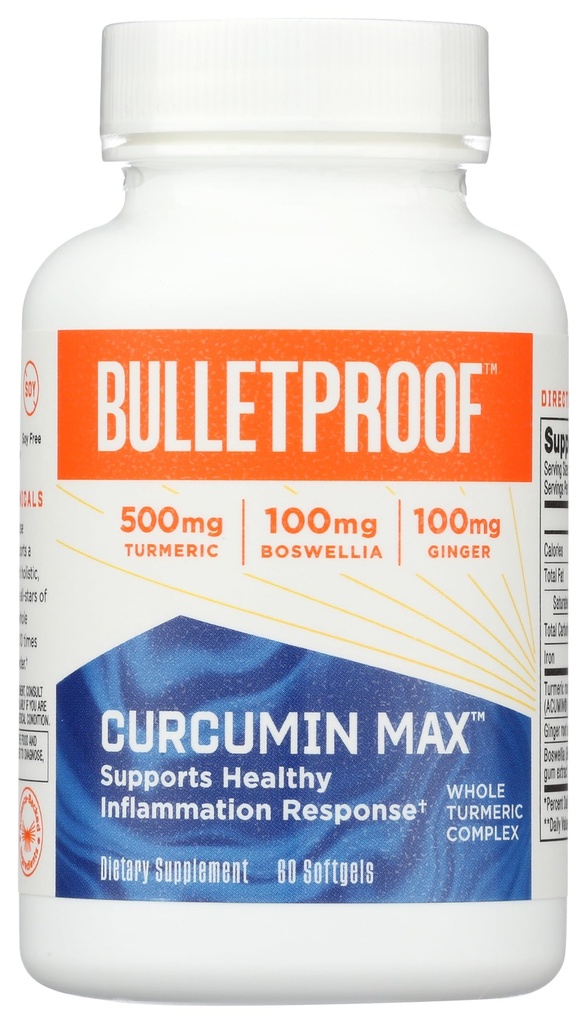 Nepriestrelný Turmér komplex kurkumín Zápalové reakcie Softgels, 60 Gróf, Keto Supplement pre podporu kĺbu a zápalu, Antioxidačná podpora, Balenie May Vary