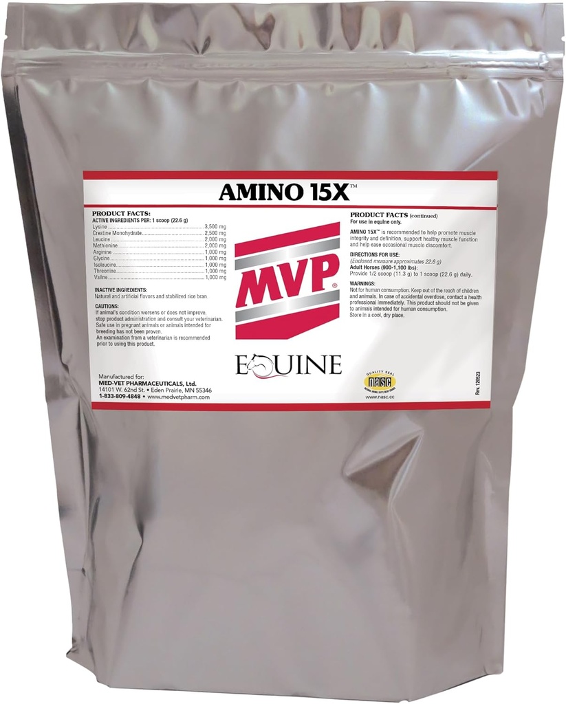 Amino 15X (6 lb) -Podporuje zdravú svalovú funkciu, vývoj a opravy u koní