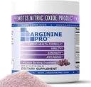 L-Arginine PRO | 5,500mg L-Arginine Plus L-Citrulline 1,100mg Grape Powder Drink Mix Supplement for Increased Nitric Oxide Production