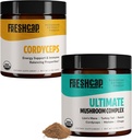 FreshCap Huby Energy Bundle (Powder Cordyceps a Ultimate Mushrom Complex Powder)