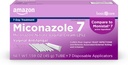 Amazon Basic Care Mikonazol 7, Mikonazol Nitrate Vaginálny krém 2 Percento, 7-dňová liečba kvasinkou pre ženy, Feminine Care, 1,59 unca (Stock of 1)