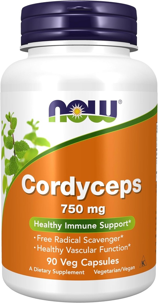 Teraz Foods Doplnky, Cordyceps (Cordyceps sinensis) 750 mg, Healthy Immune Support*, 90 Veg Kapsule
