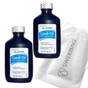 SWAN Castor Oil USP 100% Stimulant pre úľavu príležitostnej Zápcha 4 Fl Oz (Back of 2) Plus taška silný a vodotesný