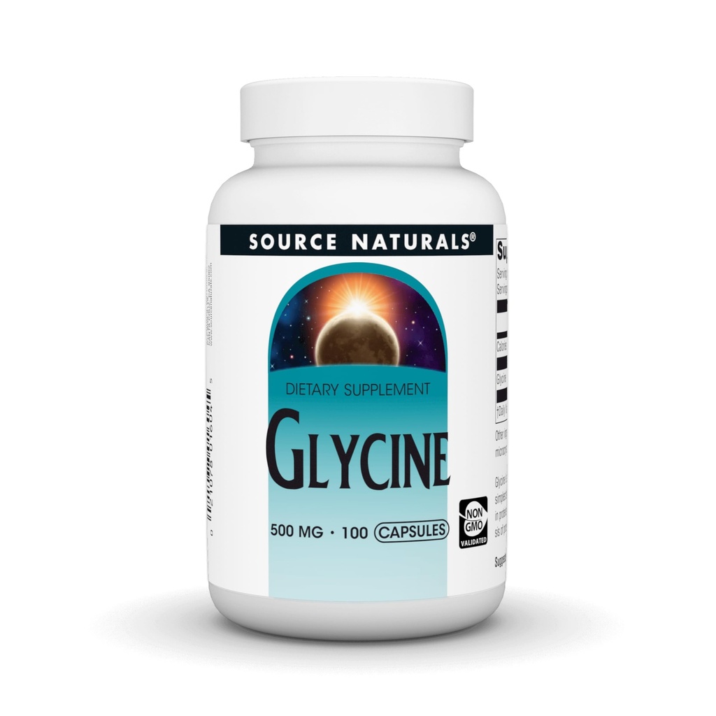Zdroj Naturals Glycín 500 mg Aminokyseliny Dietary Supplement - 100 Kapsule