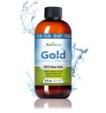 Koloidné zlato Liquid Organic Supplement by Nutrinoche - 100% Pure Nano Gold Mineral - Podporuje duševnú jasnosť, zameranie a relaxáciu - 8 oz Bottle - Vegan, Gluten-free - Crystalline - 30 ppm
