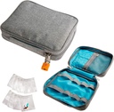 Smooth Trip Medicine Storage Bag and Mediciation Bottle Organizátor - Slash-Resistant Medical Travel Bag with Food Grade Reusable Pill Pouches - Slim Design Fits in Carry-ons, Totes and Backpacks